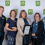 Woolworths Junior Landcare winners - St Micheals Lutheran Primary School with Woolies rep Shane Carter (L)